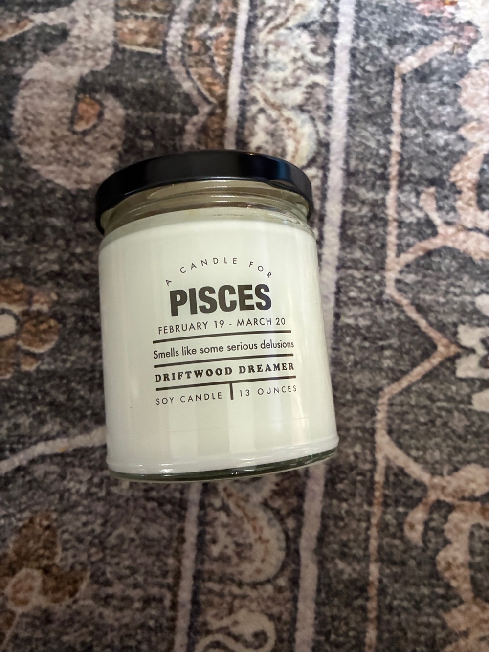 Never opened Pisces Soy Candle - Driftwood Dreamer